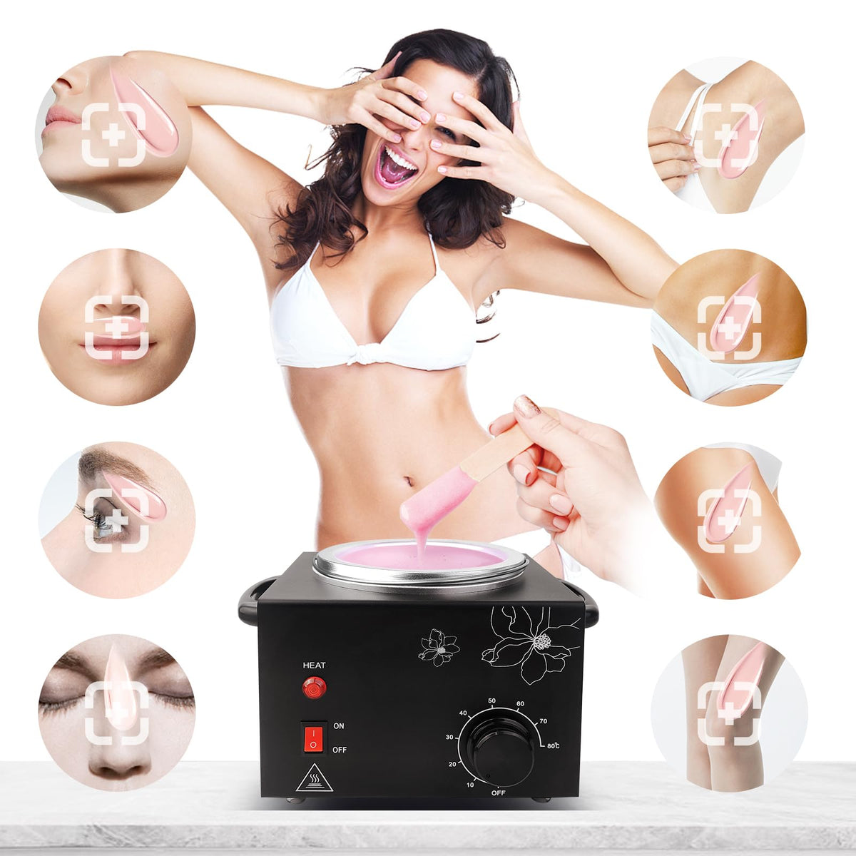Réchauffeur de cire folconroad en fonctionnement avec cire fondue
