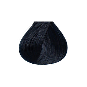 Red By Kiss Tintation semi-permanente coloration bleu noir sur un fond neutre
