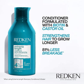 Redken Après-Shampoing Extreme Length 10,1 fl oz avec texture crémeuse