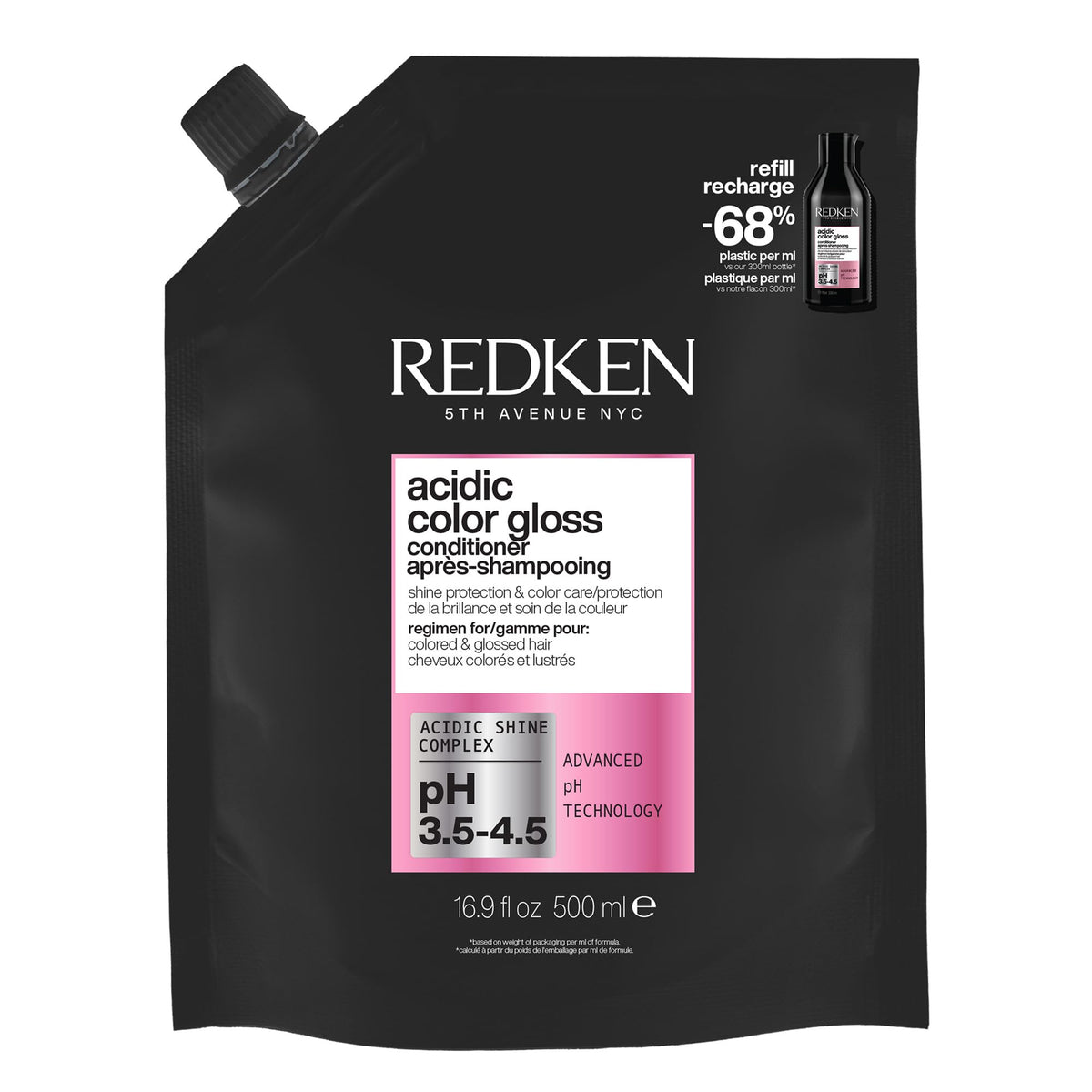 Redken Après-Shampooing Acidic Color Gloss 508g vue avant