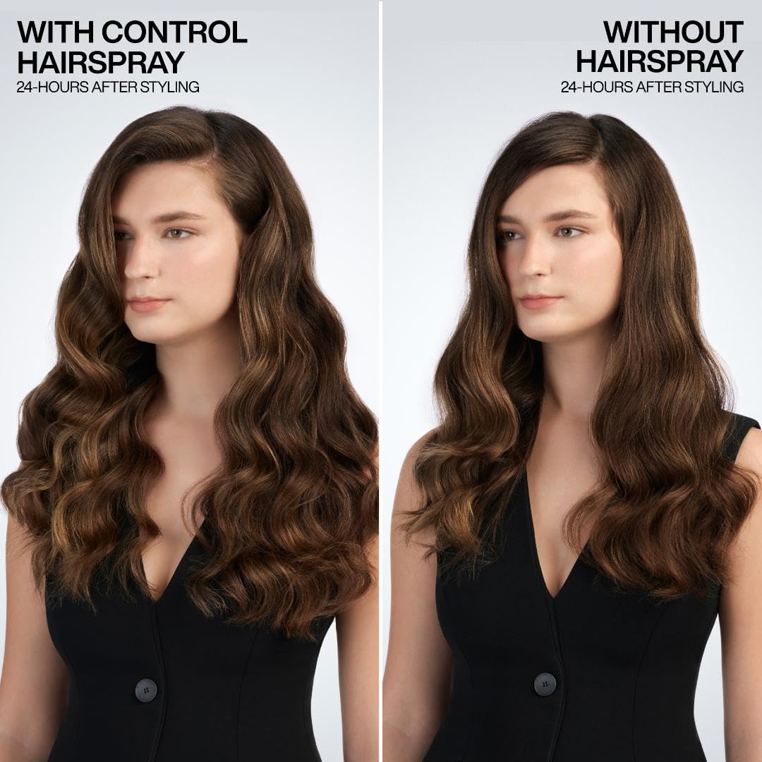 Redken Control Hair Spray 28 application sur cheveux coiffés