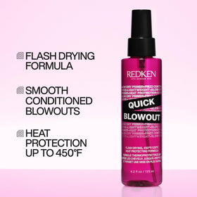 Redken Quick Blowout Spray 4,2 oz et son pulvérisateur
