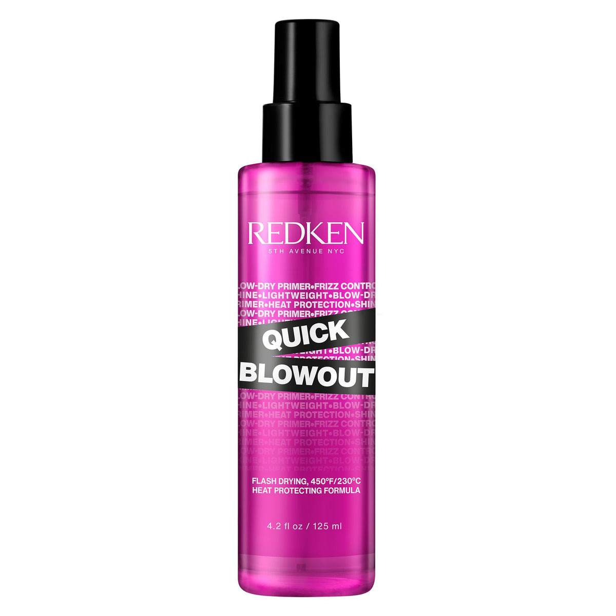 Redken Quick Blowout Spray 4,2 oz vue avant avec étiquette
