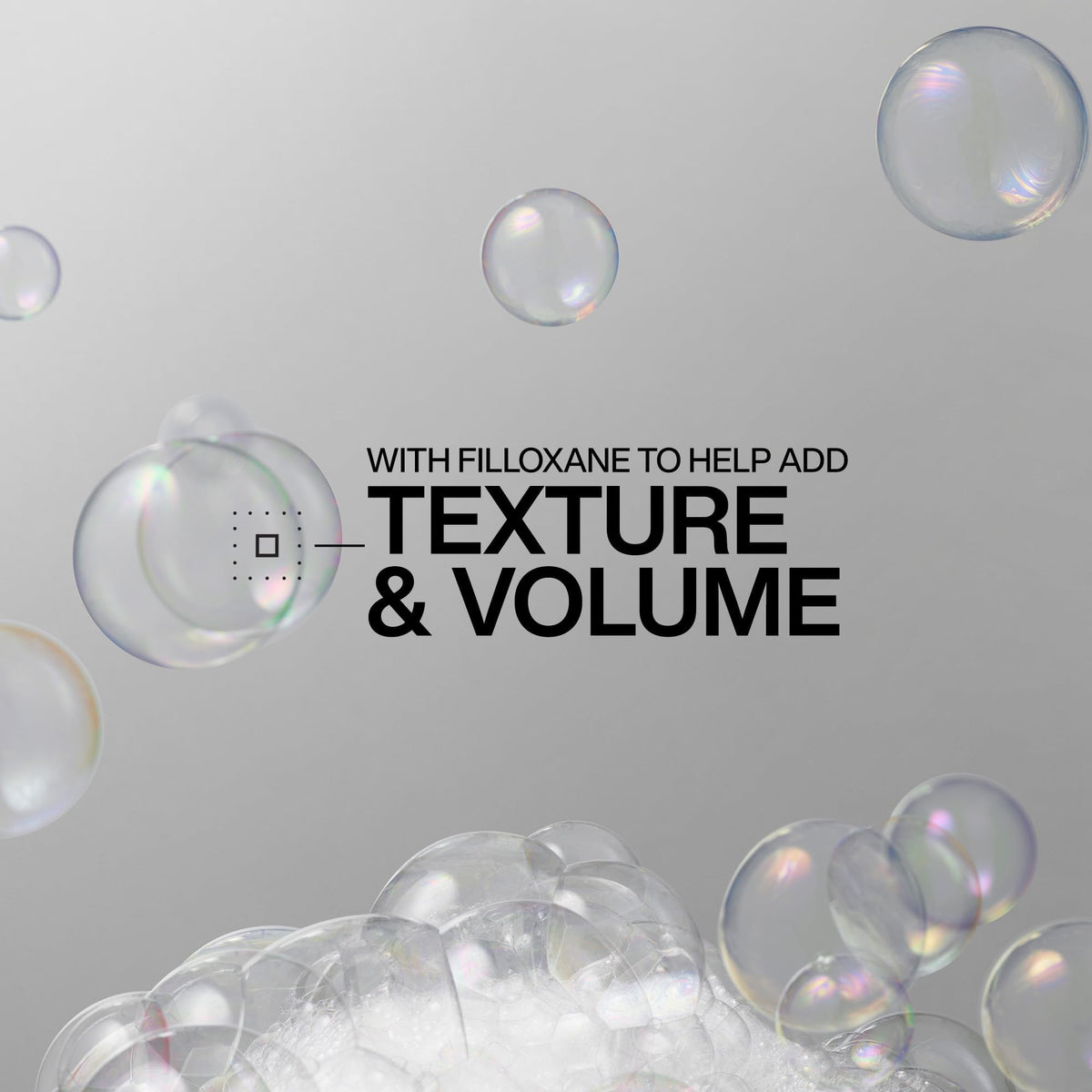 Redken Shampoo Volume Injection 340g avec des ingrédients en arrière-plan