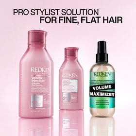 Redken Shampoo Volume Injection 340g avec flacon ouvert