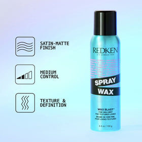 Redken Spray Wax Invisible Texture Mist 5,5 oz avec vaporisateur