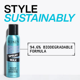 Redken Spray Wax Invisible Texture Mist 5,5 oz montrant le flacon