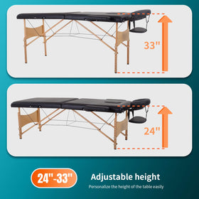 Réglage de la hauteur de la table de massage BestMassage