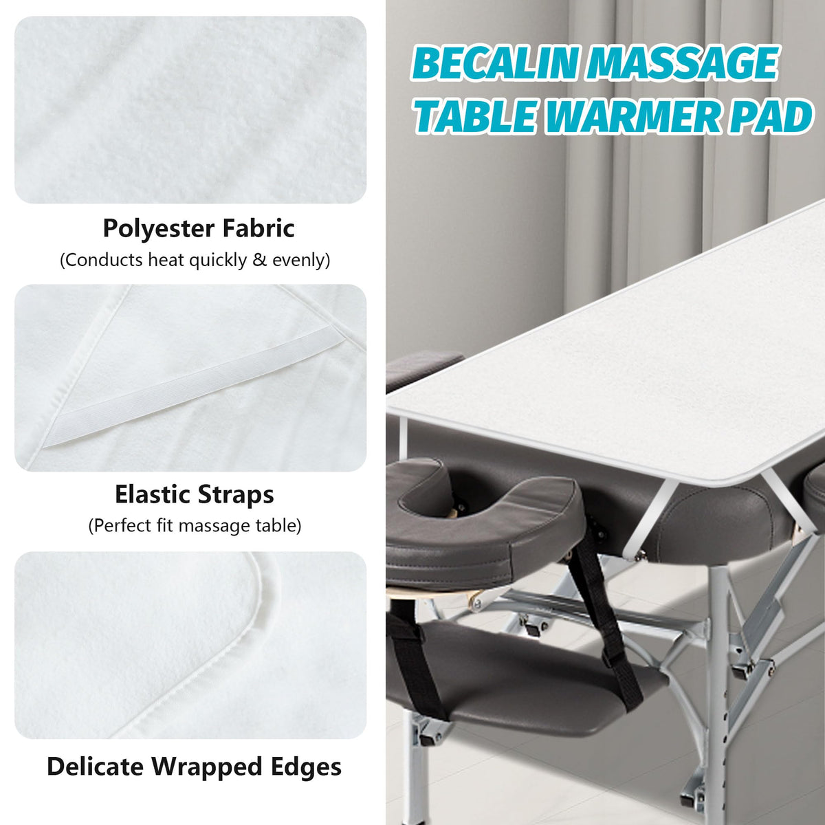 Réglages de chaleur de la couverture chauffante BECALIN