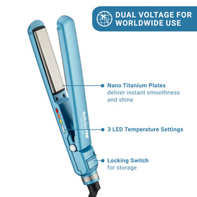 Réglages de température du Fer à lisser BaBylissPRO Ultra-Fin compact