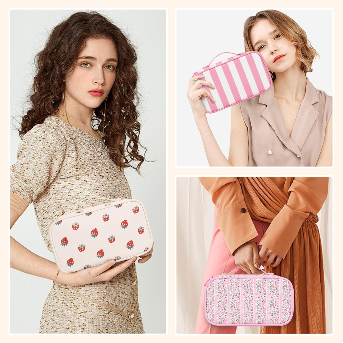 Relavel Trousse de Maquillage avec accessoires de beauté à l'intérieur