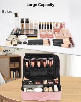 Relavel trousse de maquillage compacte pour le voyage