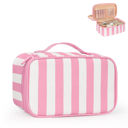 Relavel trousse de maquillage compacte vue avant avec compartiments