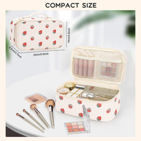 Relavel Trousse de Maquillage ouverte montrant les compartiments
