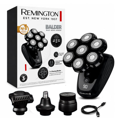 Remington Balder MAX Rasoir Tête Électrique vue avant avec lames rotatives