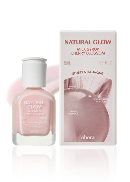 Renforceur d'Ongles ohora Natural Glow Milk Syrup 15 mL vue de face