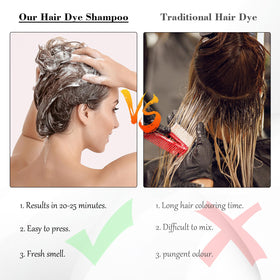 Résultat après utilisation du Shampooing Teinture Brun KAISASA