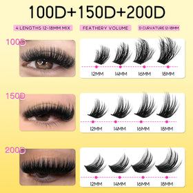 Résultat de cils volumineux et audacieux avec le kit HEYWINK