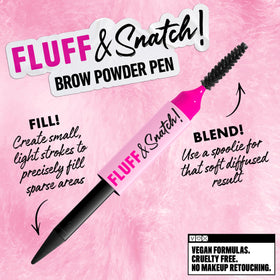 Résultat des sourcils avec le stylo NYX Fluff & Snatch