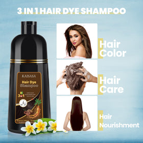 Résultat final après utilisation du shampooing teinture IIIMEIDU