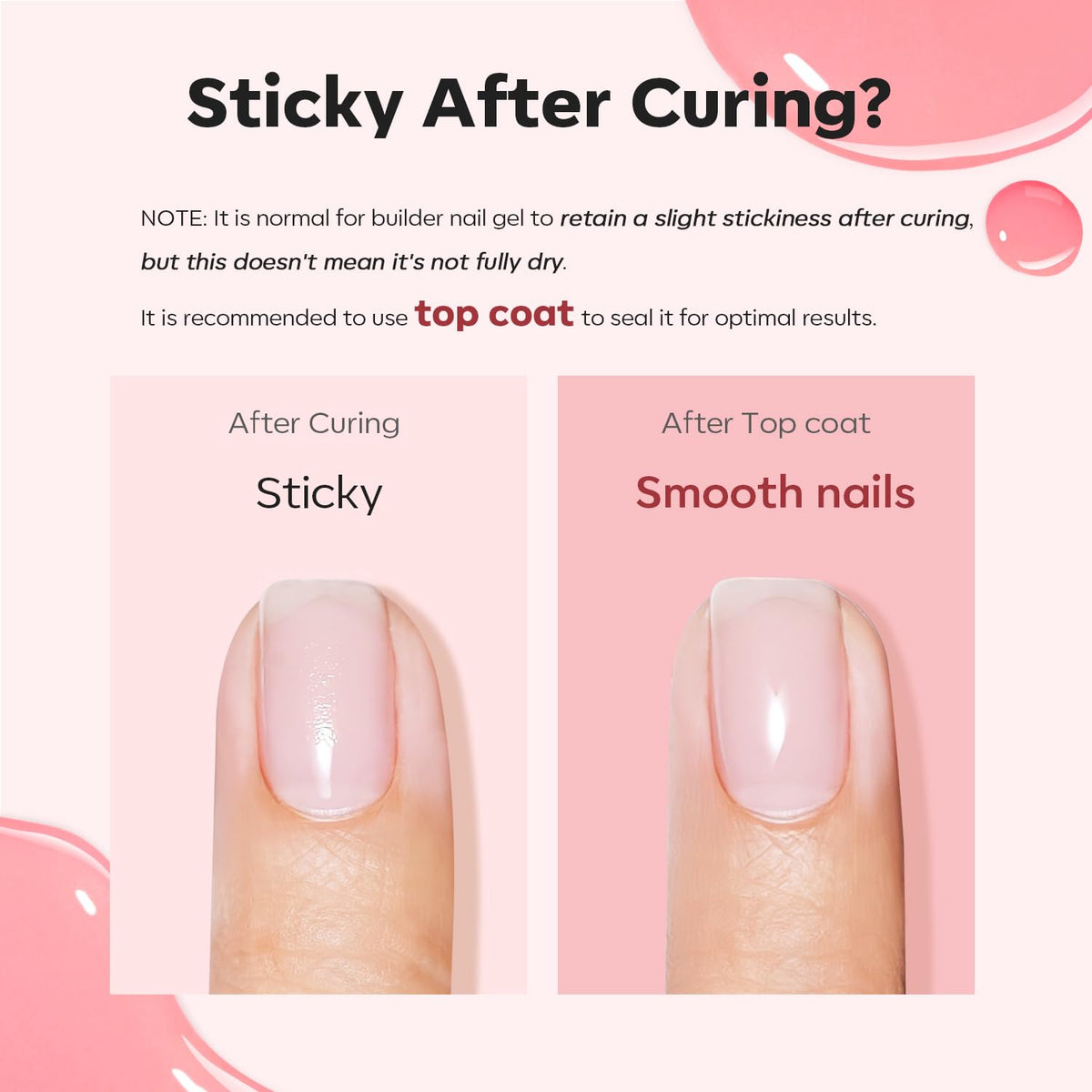Résultat final d'une manucure avec le set de vernis gel modelones