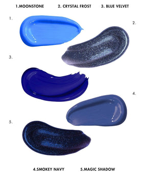 Résultat final de la coloration Bleu Velvet sur cheveux