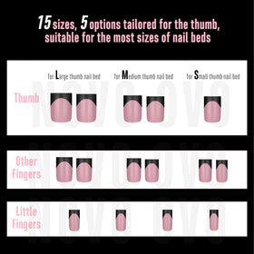 Résultat final de la manucure avec les ongles pressés NOVO OVO