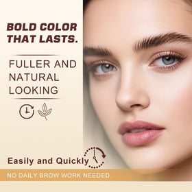Résultat final des cils et sourcils avec la couleur WEILNELL