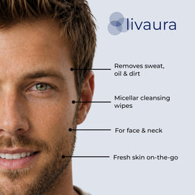 Retinol Lingettes Visage pour Hommes, affichage en magasin