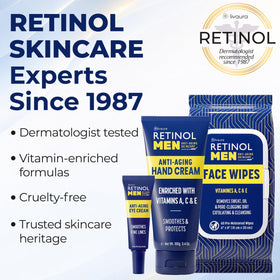 Retinol Lingettes Visage pour Hommes, détails sur les ingrédients