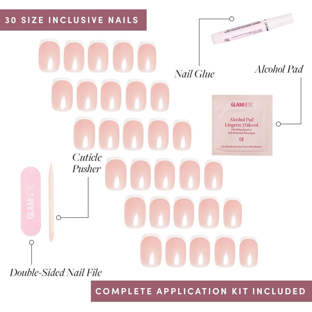 Retrait en douceur des faux ongles Glamnetic