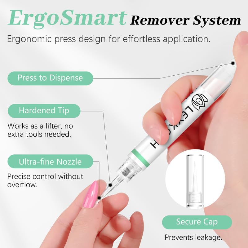 Retrait facile des faux ongles avec le stylo dissolvant