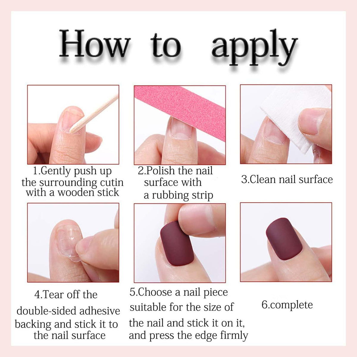 Retrait facile des faux ongles HPYFOI avec le bâtonnet en bois
