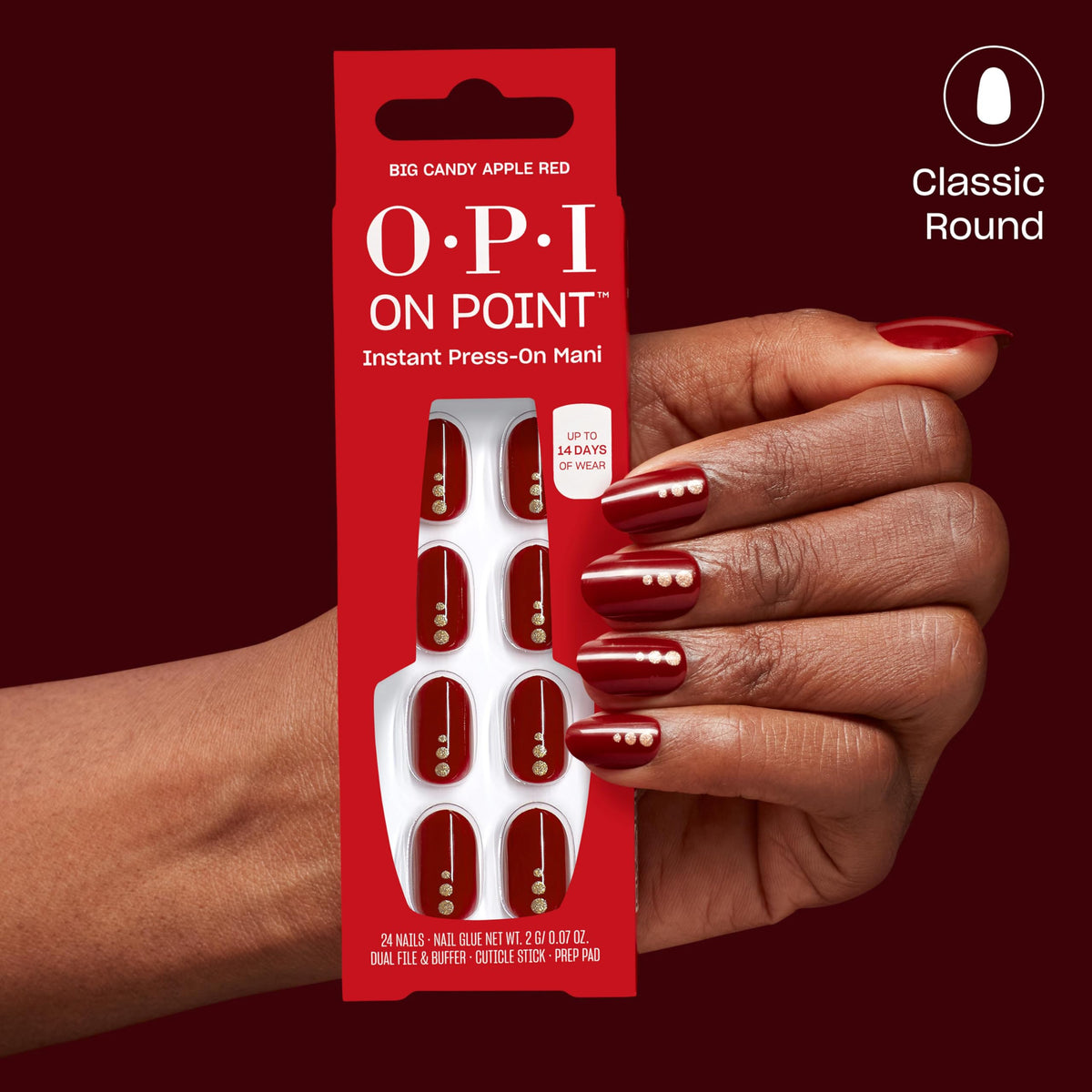 Retrait facile des faux ongles OPI avec de l'eau tiède