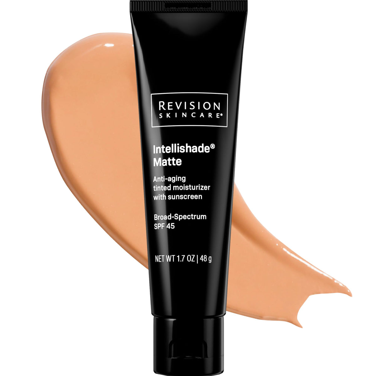 Revision Skincare Intellishade Matte tube de crème solaire teintée SPF 45