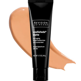 Revision Skincare Intellishade Matte tube de crème solaire teintée SPF 45