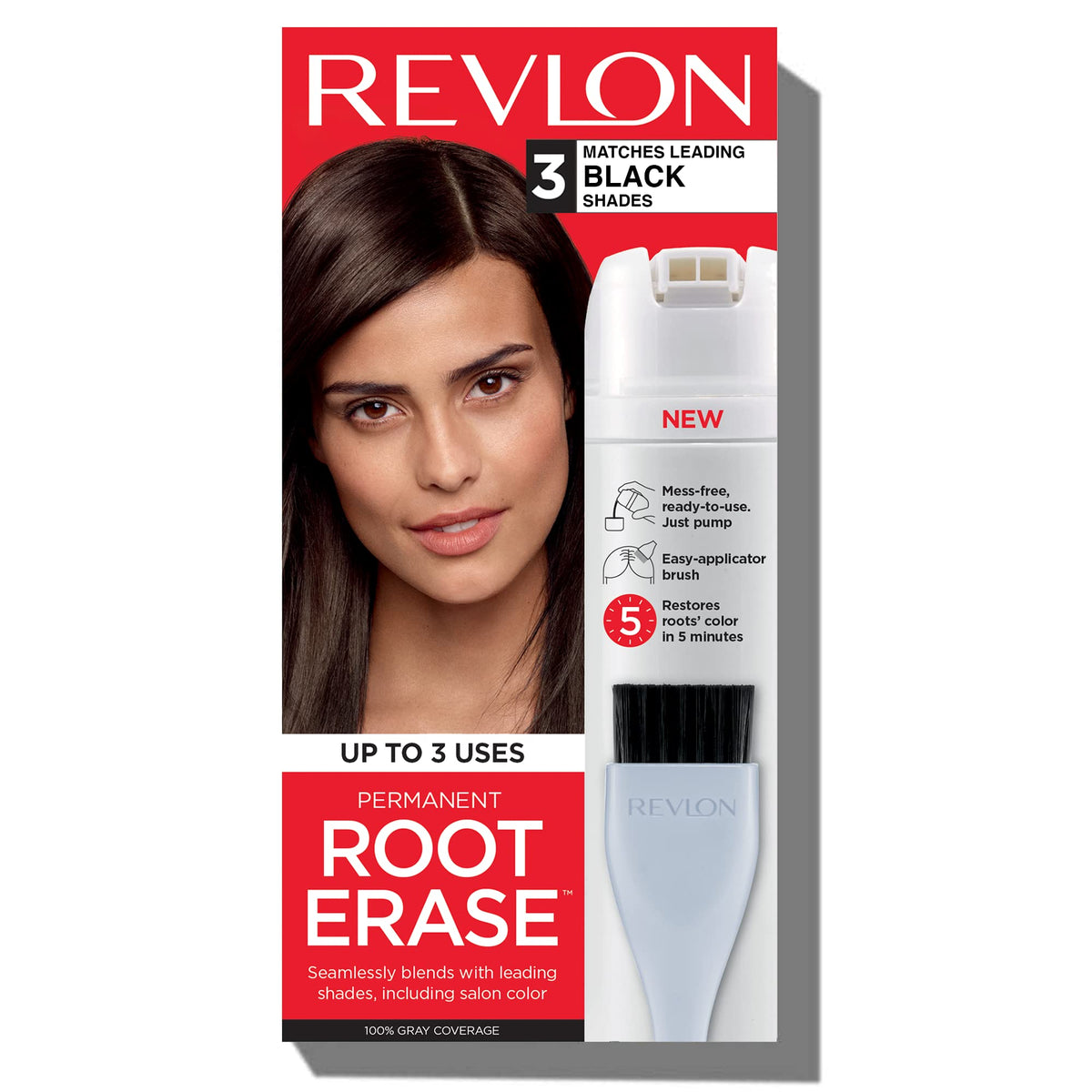 REVLON Coloration Permanente Cheveux Noir 3,2 Fl Oz devant