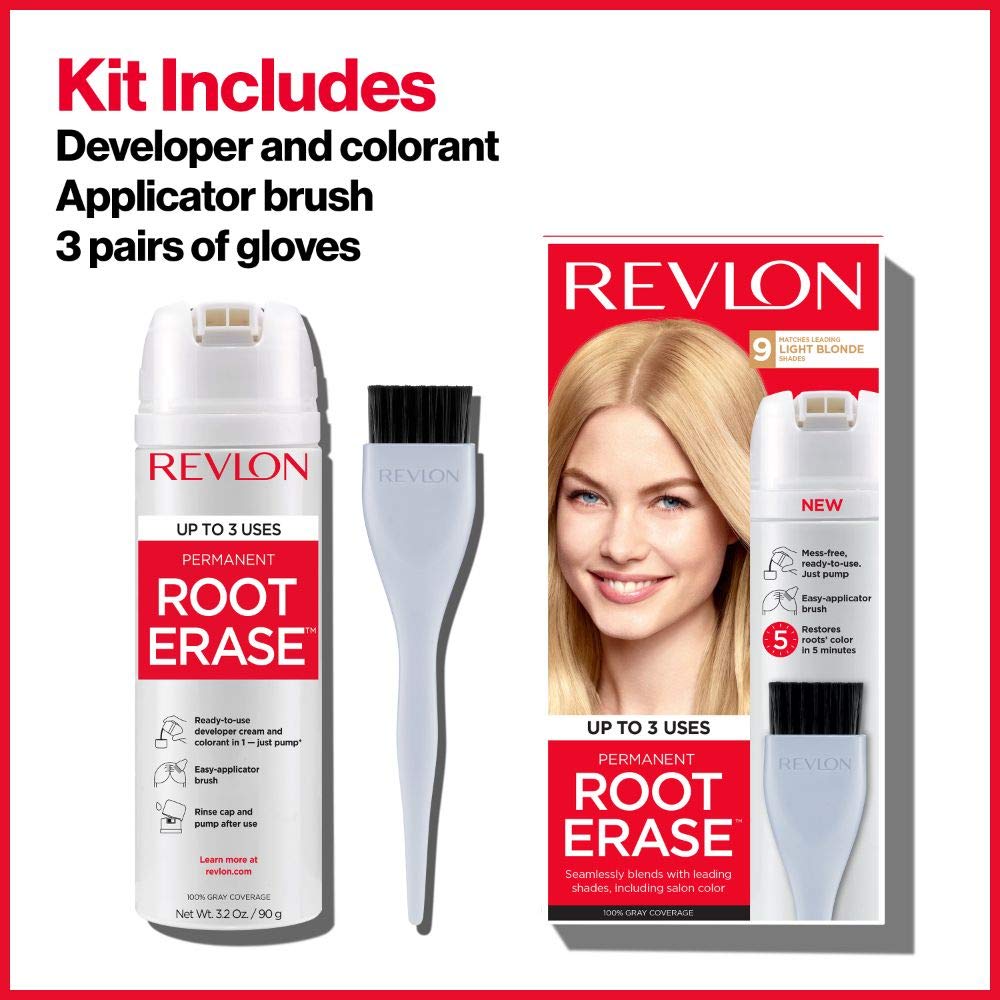 REVLON Coloration Permanente Cheveux Noir avec gants inclus