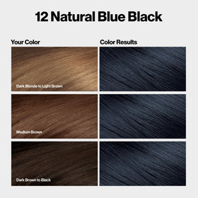 REVLON ColorSilk 12 Noir bleu naturel 3pk emballage