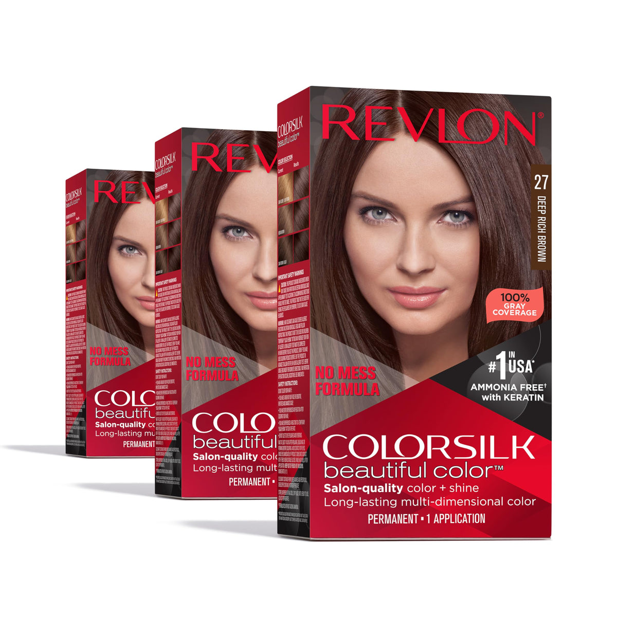 REVLON ColorSilk 27 Brun Foncé Riche - Kit de coloration cheveux