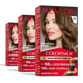 REVLON ColorSilk 50 Châtain Clair Cendré boîte vue avant