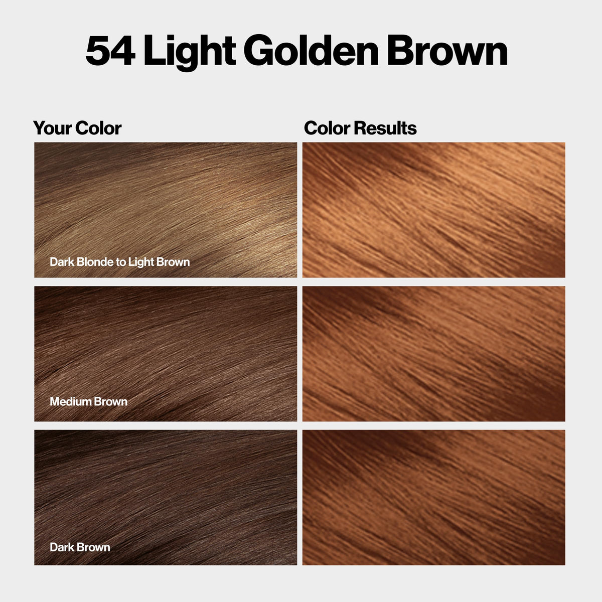 REVLON ColorSilk 54 Châtain Doré Clair application sur cheveux
