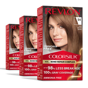 REVLON ColorSilk 54 Châtain Doré Clair boîte de coloration