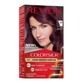 REVLON ColorSilk Teinture Cheveux 34 Bordeaux Profond, vue arrière du produit