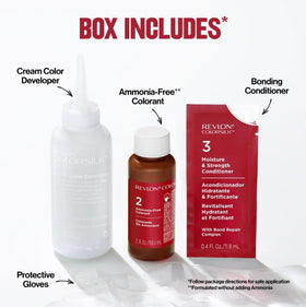 REVLON ColorSilk Teinture Cheveux, échantillon de couleur sur cheveux