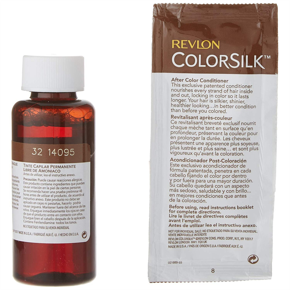 REVLON ColorSilk Teinture Cheveux Marron Acajou Foncé application sur cheveux