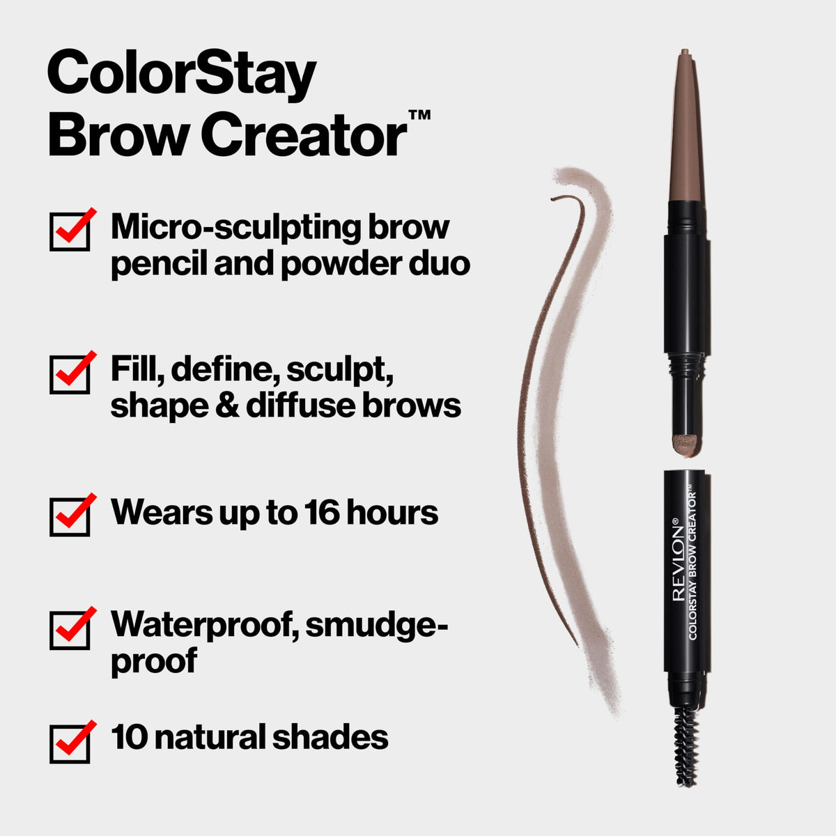 Revlon ColorStay Brow Creator 600 Blonde brosse spoolie intégrée