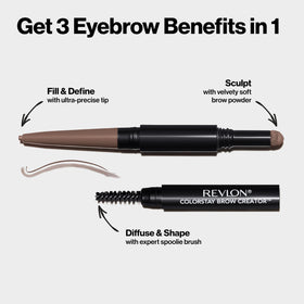 Revlon ColorStay Brow Creator 600 Blonde sur fond neutre