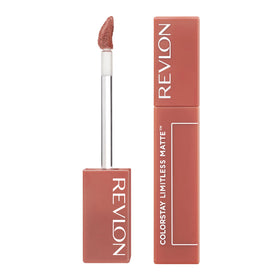 REVLON ColorStay Limitless Matte Lipstick 002 Poster Child vue avant avec couleur nude rosée