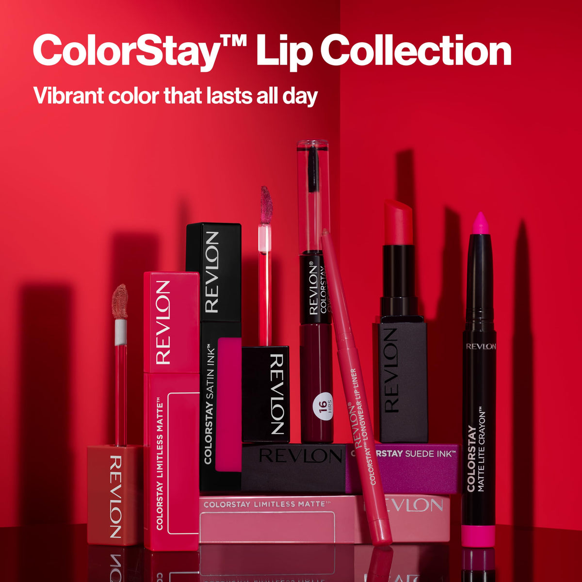 REVLON ColorStay Overtime Lipcolor 320 Faithful Fawn with other shades